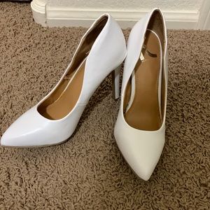 White Report Heels 👠